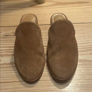 Soludos Tan Suede Women's Platform Mules